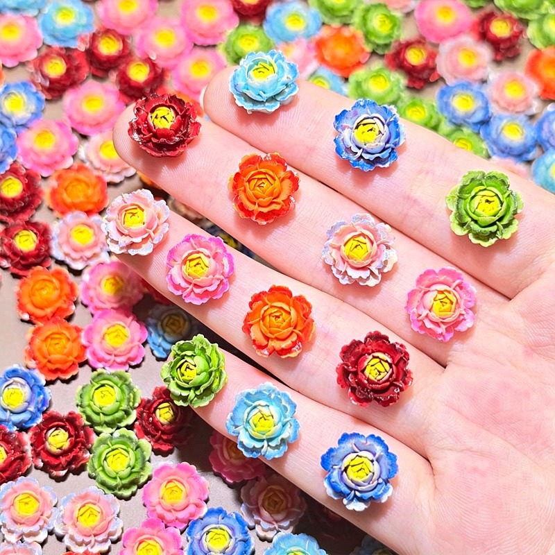 Nail Art Ombre - 50 stuks gemengde kleuren 3D hars