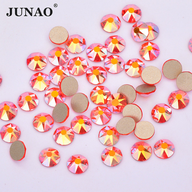 Nail Art Orange - JUNAO SS20 Oranje Rood AB Facet