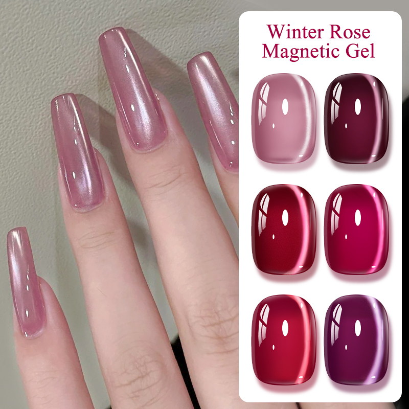 Roze Winter Rose Cat Magnetisc - Nail Art Valentines Day recensie en prijs