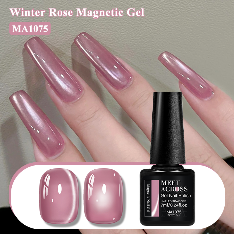 Roze Winter Rose Cat Magnetisc - Nail Art Valentines Day recensie en prijs
