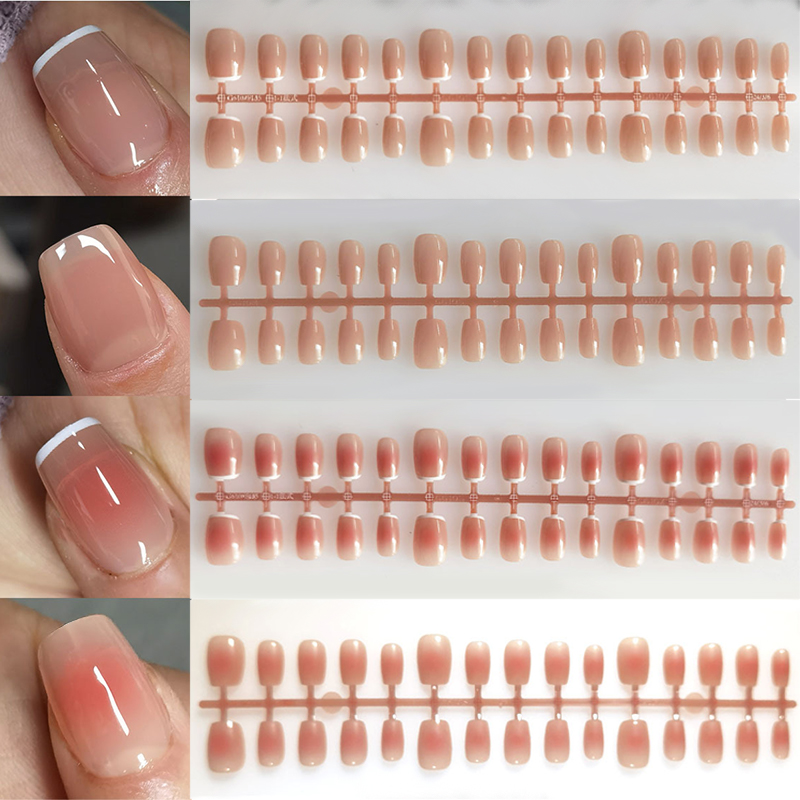 30pcs Gradiënt Nepnagels Frans - Nail Art Pink recensie en prijs