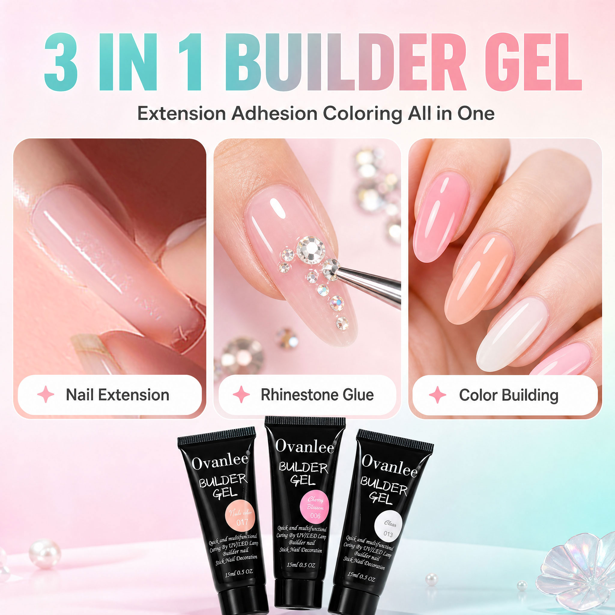 Ovanlee 12-kleuren 3-in-1 buil - Nail Art Ombre recensie en prijs
