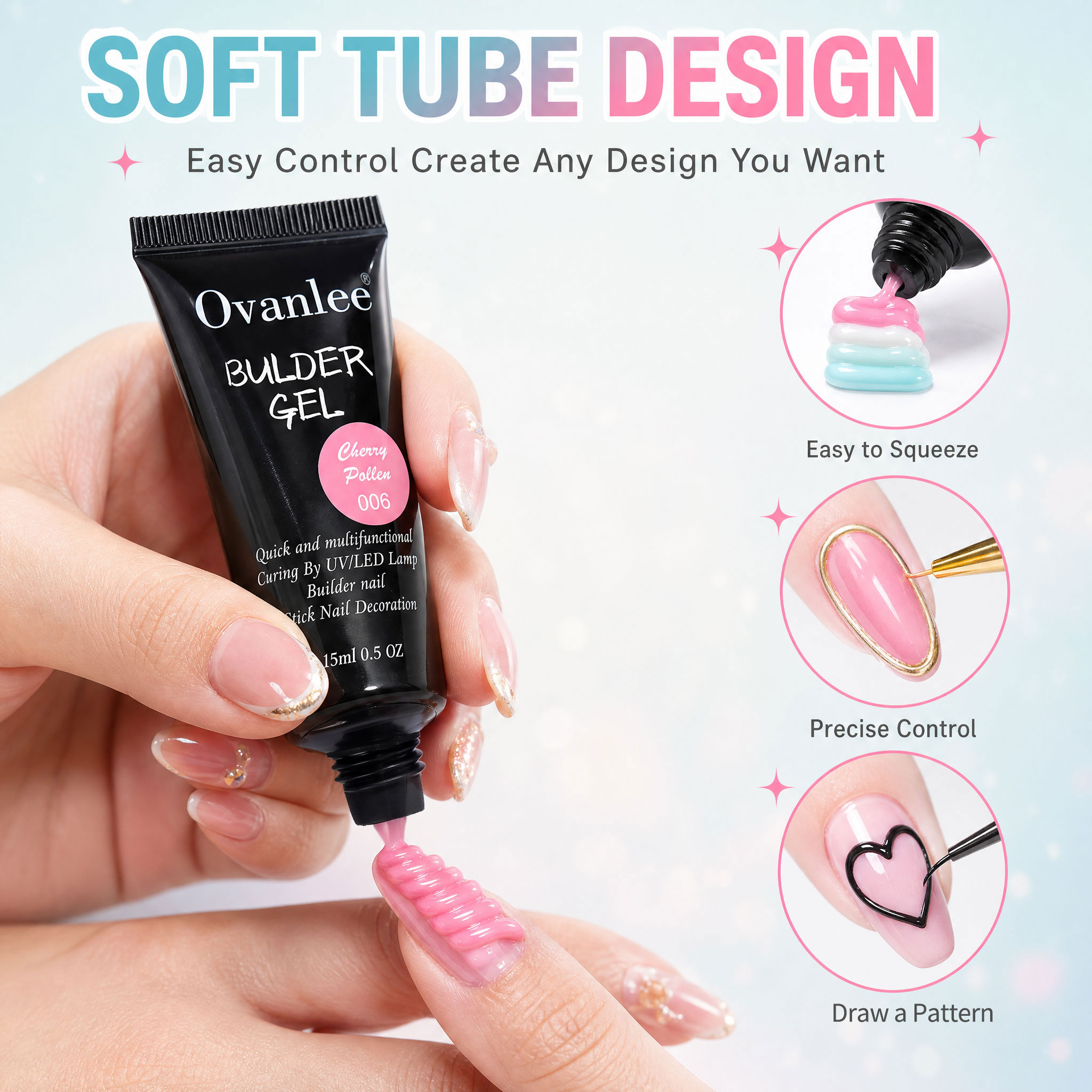 Ovanlee 12-kleuren 3-in-1 buil - Nail Art Ombre recensie en prijs