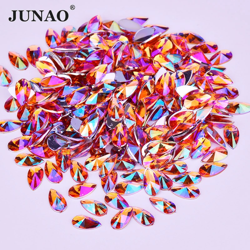 Junao 8X13Mm Oranje Ab Acryl N - Nail Art Orange recensie en prijs