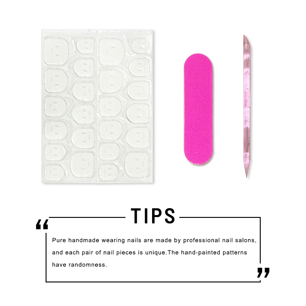 10 stuks korte zomerse kleurri - Nail Art Press On recensie en prijs