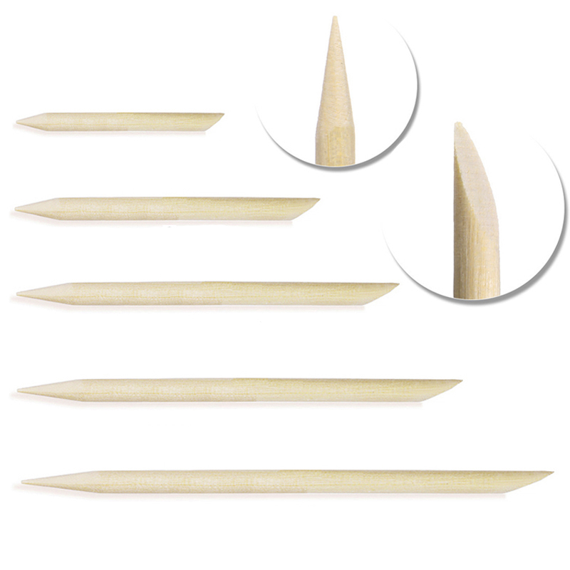 50/100 Stuks/Lot Hout Stok Cut - Nail Art Orange recensie en prijs