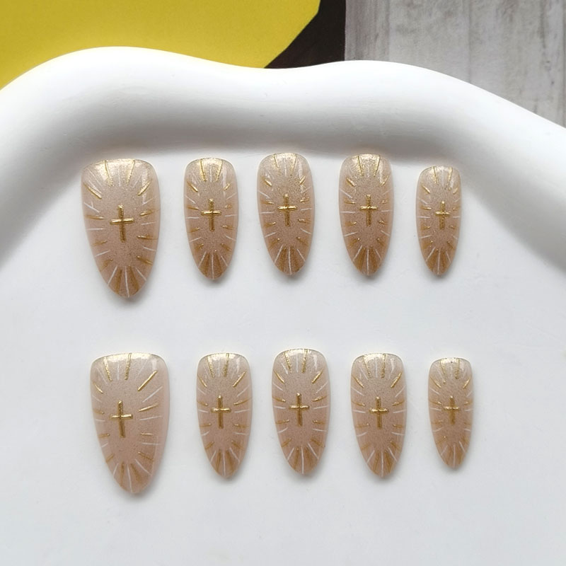 10 stuks, Franse stijl, wijnro - Nail Art Press On recensie en prijs