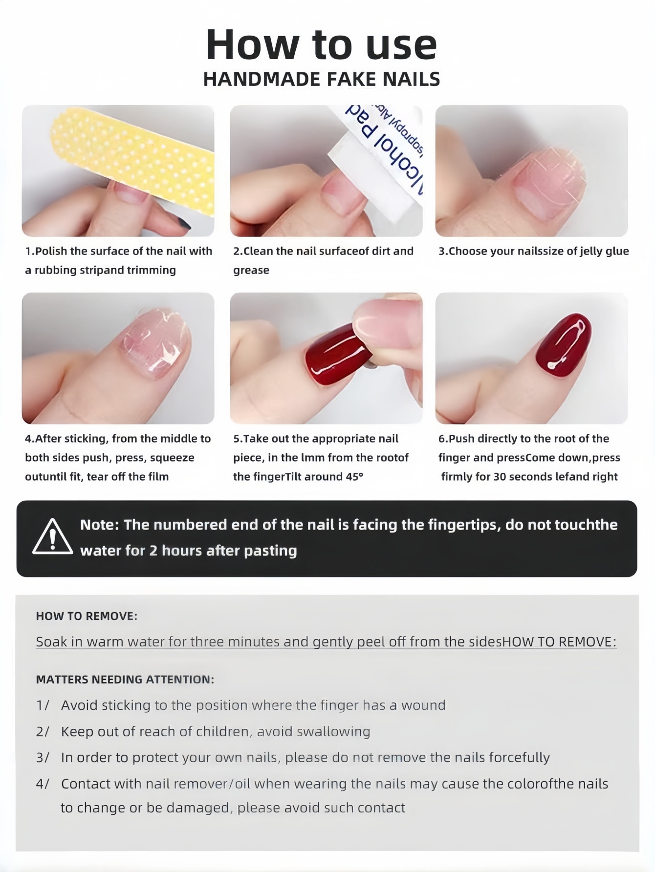10 lange druppelvormige opzetn - Nail Art Press On recensie en prijs
