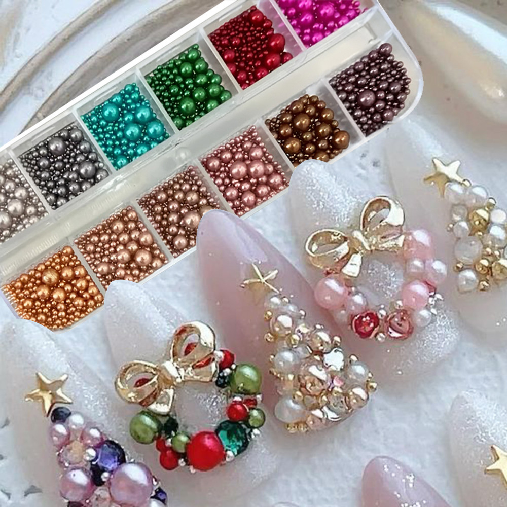 12 kleuren Mix Size Nagelparel - Nail Art Valentines Day recensie en prijs