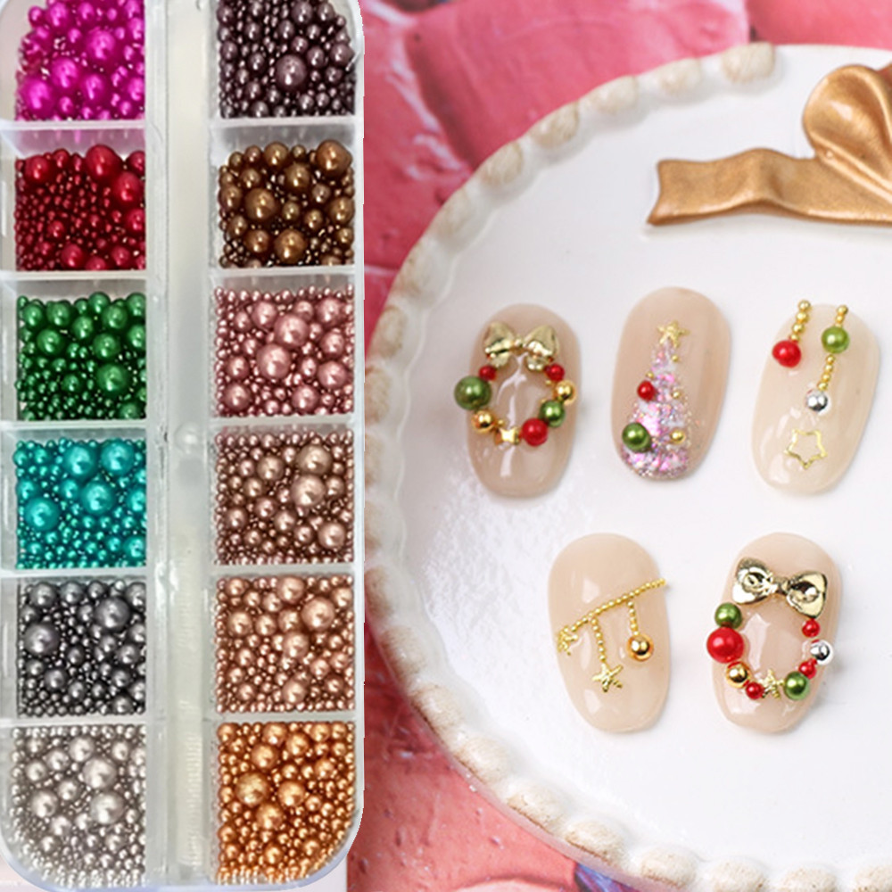 12 kleuren Mix Size Nagelparel - Nail Art Valentines Day recensie en prijs