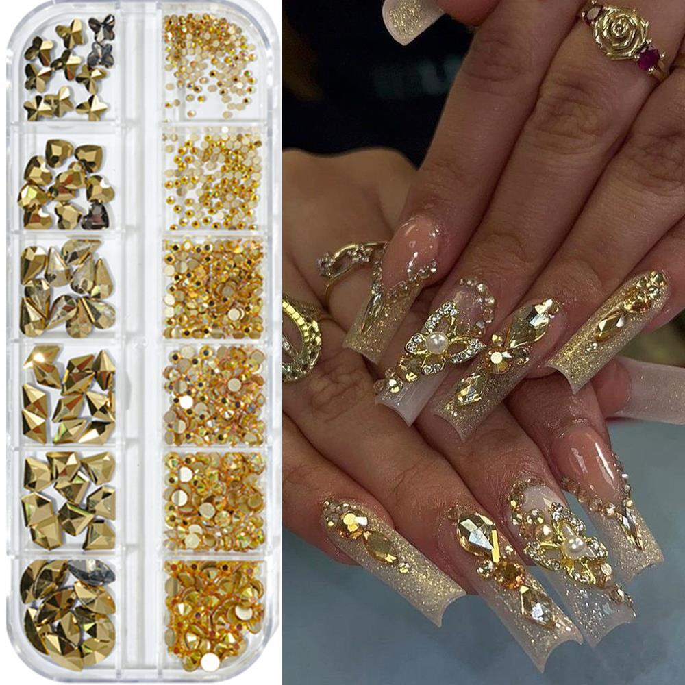 12 Grids 3D Roze Nagelkunst St - Nail Art Valentines Day recensie en prijs
