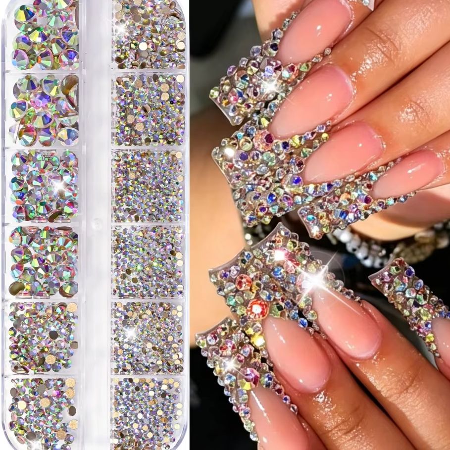 12grids 3D Flashy AB Ronde Kri - Nail Art Valentines Day recensie en prijs