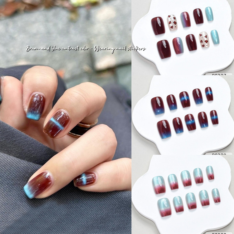10 stuks herfst winter nieuwe  - Nail Art Press On recensie en prijs
