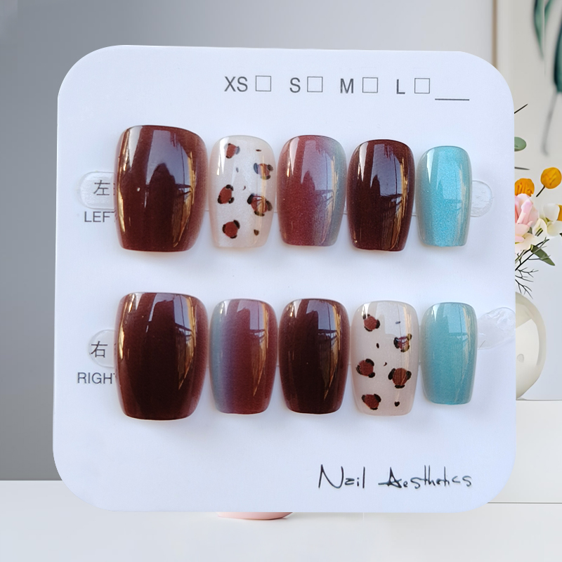 10 stuks herfst winter nieuwe  - Nail Art Press On recensie en prijs